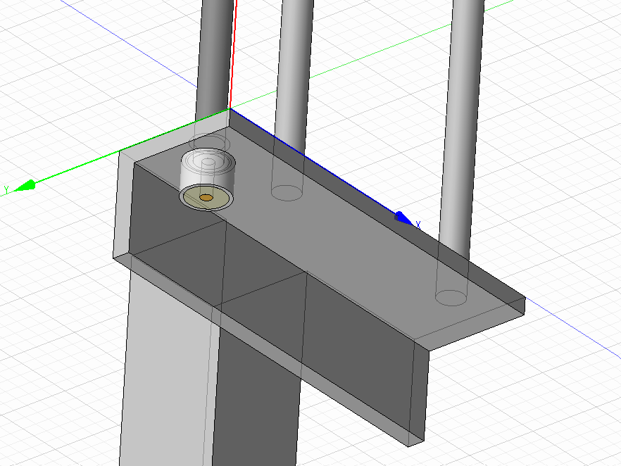 Figure 3. OSJ model, UHF connector detail.