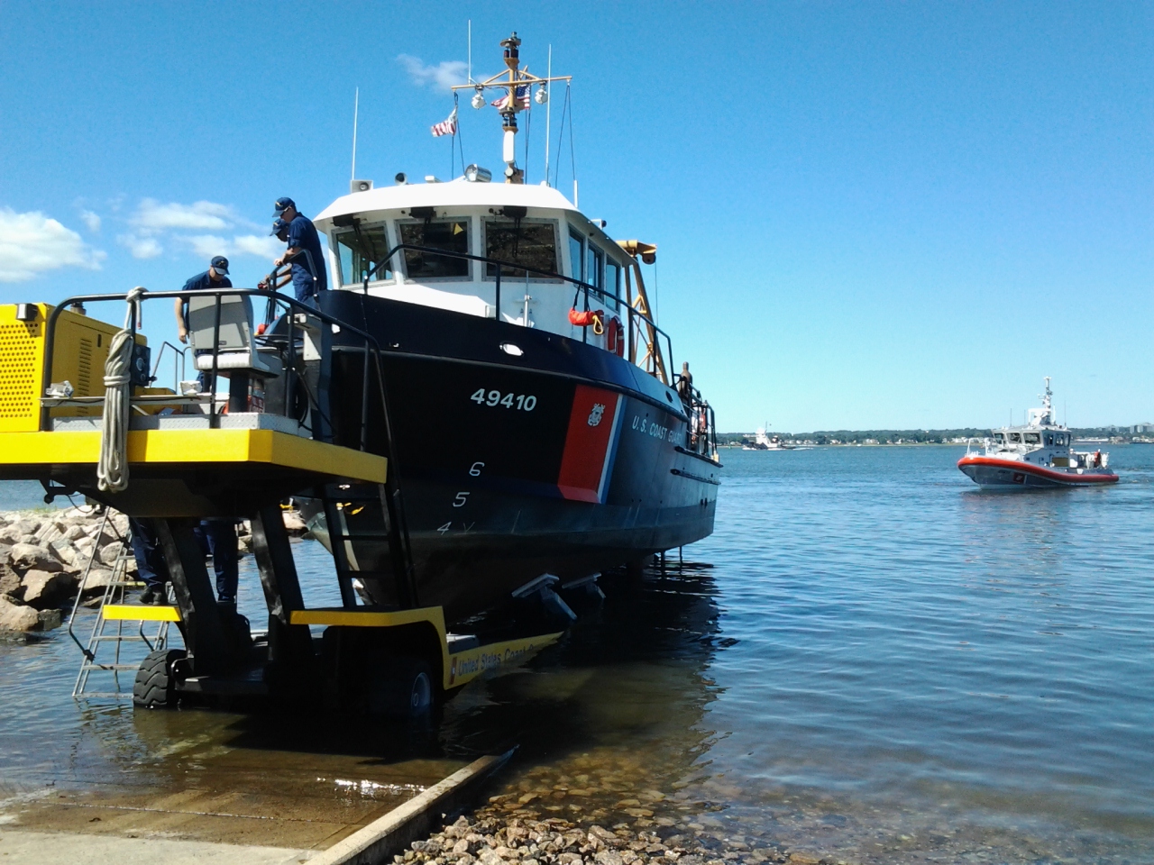 A Coast Guard Boat in a Tornado!