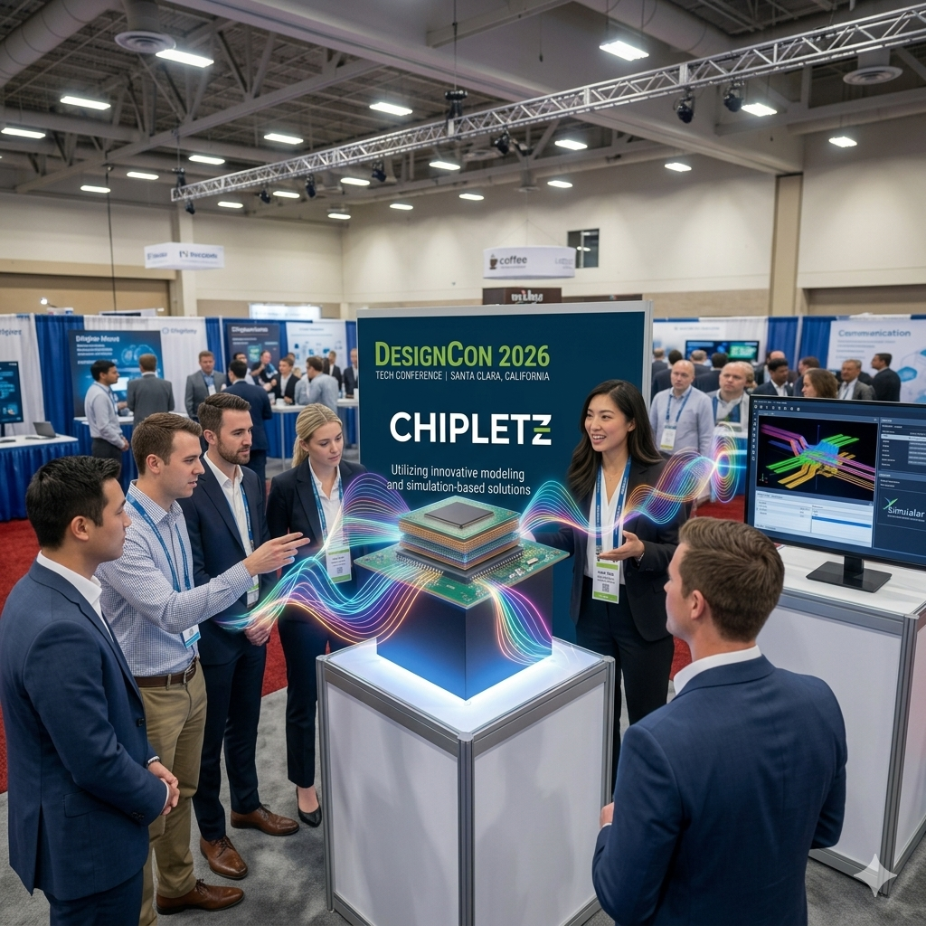 DesignCon 2026 (as imagined by AI&hellip; I didn&rsquo;t actually have any good photos, nor did Chipletz have a booth there).